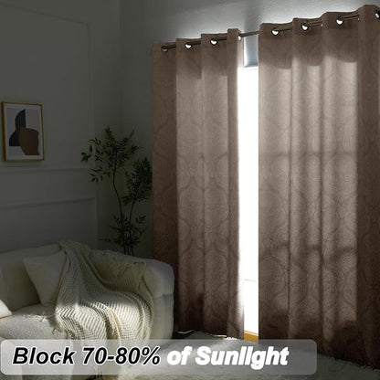 DWCN Ombre Blackout Curtains for Bedroom - Image 7
