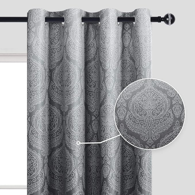 DWCN Ombre Blackout Curtains for Bedroom - Image 2