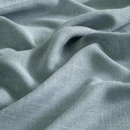 MIULEE Dusty Blue Linen Curtains 52x63 Inch 2 Panel - Image 4