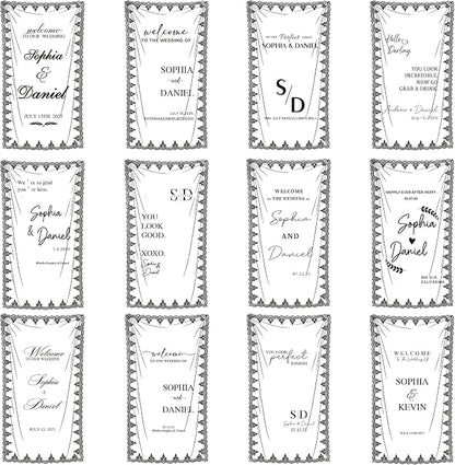 Personalized Wedding Welcome Sign – Custom Tulle Fabric Banner - Image 5