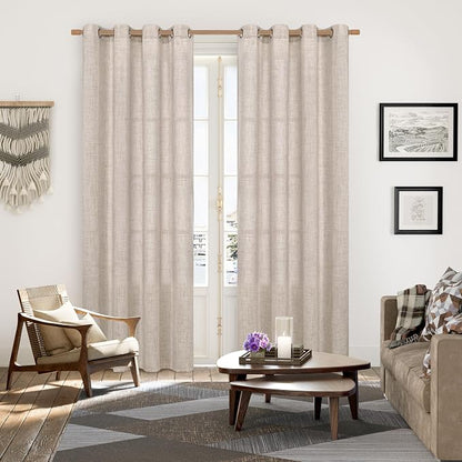 YoungsTex Linen Curtains 80 Inch Length - Image 2