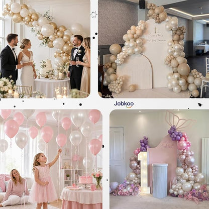 Jobkoo Pearl White Balloons 12 Inch 50Pcs Wedding Bridal Engagement Balloon | - Image 7