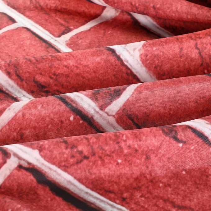 VitalCozy 15 x 10 ft Red Brick Wall Backdrop Fabric Brick Photo Background | - Image 2