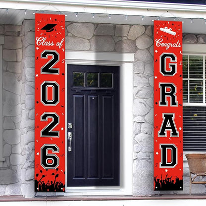 2026 Graduation Decorations, Graduation Banner Class of 2026, Hanging by AkeRock