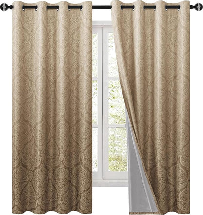 DWCN 100% Blackout Curtains for Bedroom 63 Inch Long - Image 8
