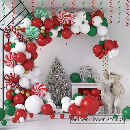 BEISHIDA 2 Pack Christmas Curling Ribbons Red and Green Balloon String Ribbons - Image 5