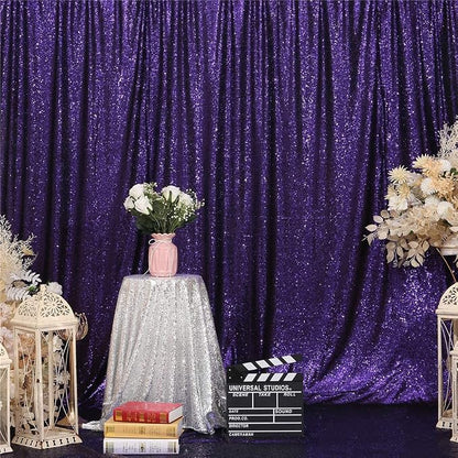 Eternal Beauty Purple 3mm Sequin Backdrop 8x10 Ft - Image 4