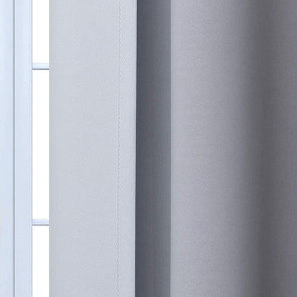 Yakamok Ombre Curtains Black and Greyish White - Image 3