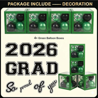 Black and Green Graduation Decorations Class of 2026 - Image 6