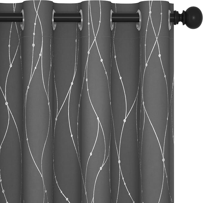 Deconovo Living Room Curtains 54 Inches Long, Thermal Insulated, Room Darkening by Unknown