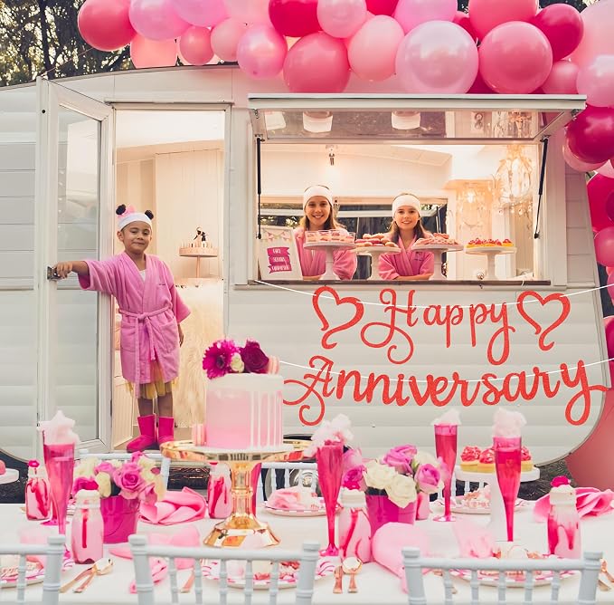 Pre-Strung Happy Anniversary Banner - Image 5