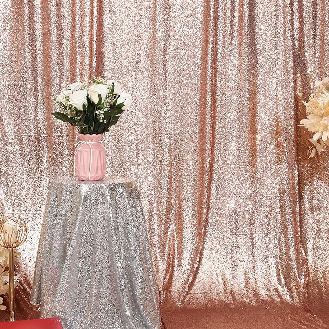 Poise3EHome 6FT x 8FT Sequin Photography Backdrop Curtain - Image 8