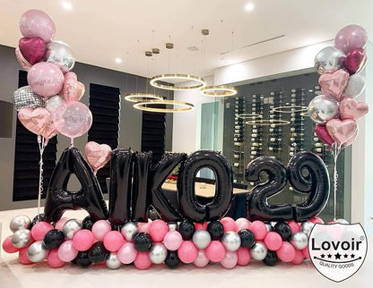Lovoir 40 Inch Large Black Letter U Balloons Big Size Jumbo Mylar Foil Helium - Image 5