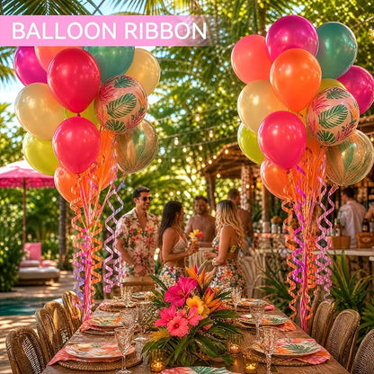 TONIFUL Pink, Deep Pink and Orange Curling Ribbon Balloon String | 300 yards - Image 4