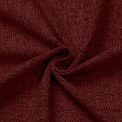 Tollpiz Short Linen Curtains Living Room Rod Pocket Semi Sheer Curtain Burlap - Image 9