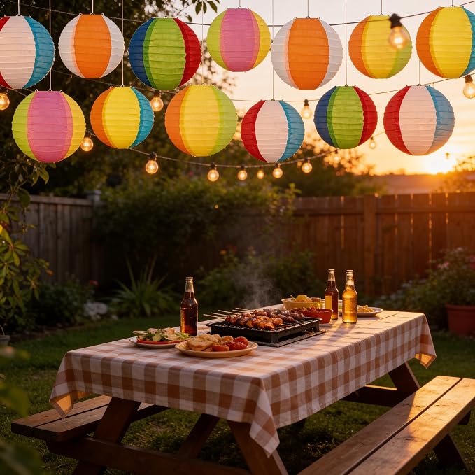 ‎Renbuzhu 45PCS Pool Party Decorations Beach Ball Paper Lanterns Bulk - Image 6
