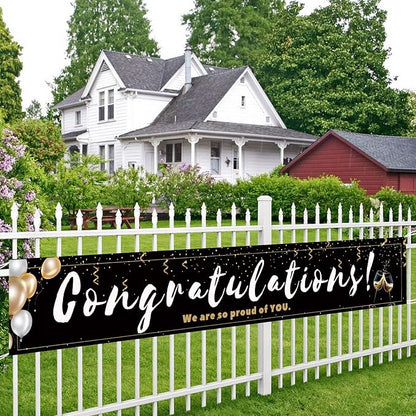 Large Congratulations Decoration Banner, Birthday Engagement Wedding Retirement - Image 4
