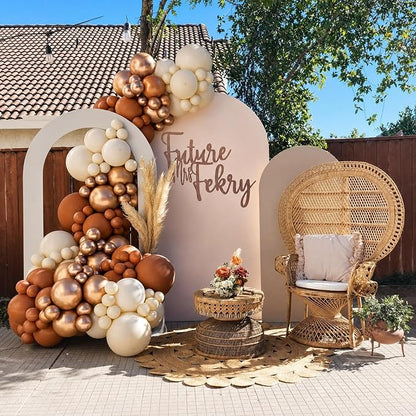 Burnt Orange Copper Fall Balloons - Image 3