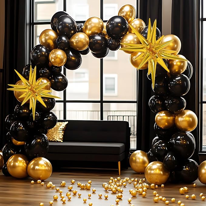 RUBFAC 135pcs Gold Balloons Different Sizes 18 12 10 5 Inch - Image 6