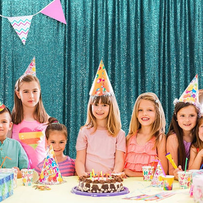 SquarePie 8x10ft Teal Sequin Backdrop, High Density Non-Transparent Glitter - Image 6