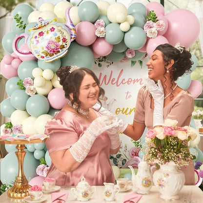 102pcs Tea Party Decorations Balloon Garland Arch Kit - Image 5
