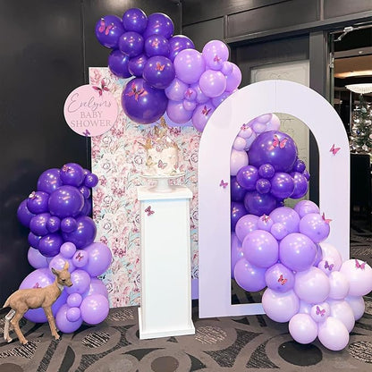 Metallic Purple and Premium Latex Lavender Lilac Balloons - Image 6