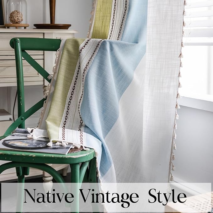Sutuo Home Boho Curtains 72 inch Length - Image 3