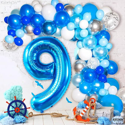 KatchOn Giant Blue Number 9 Balloon - Image 6