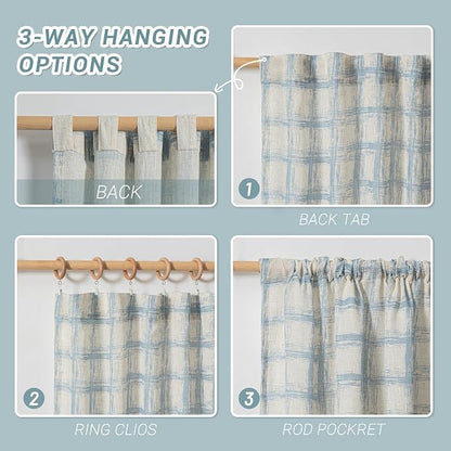 MYSKY HOME 95 inch Curtains 2 Panel Set Curtains - Image 4