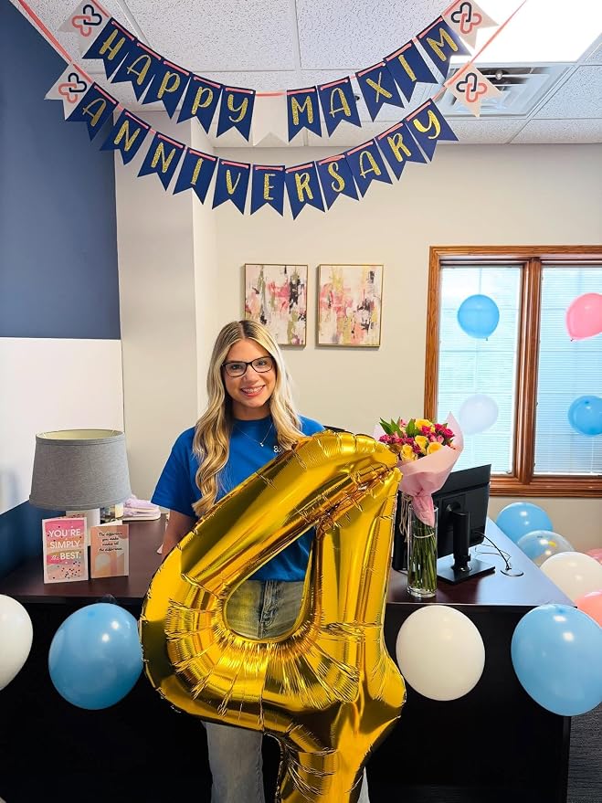 40 Inch Gold Number 0 Balloon Birthday Party Decorations - Image 3