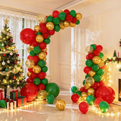 RUBFAC Green Balloons Different Sizes 18 12 10 5 Inch Balloon Arch 129pcs | - Image 4
