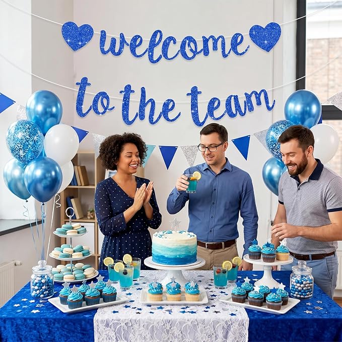 BEISHIDA Welcome to The Team Banner, NO DIY, Office Party Decorations - Image 5