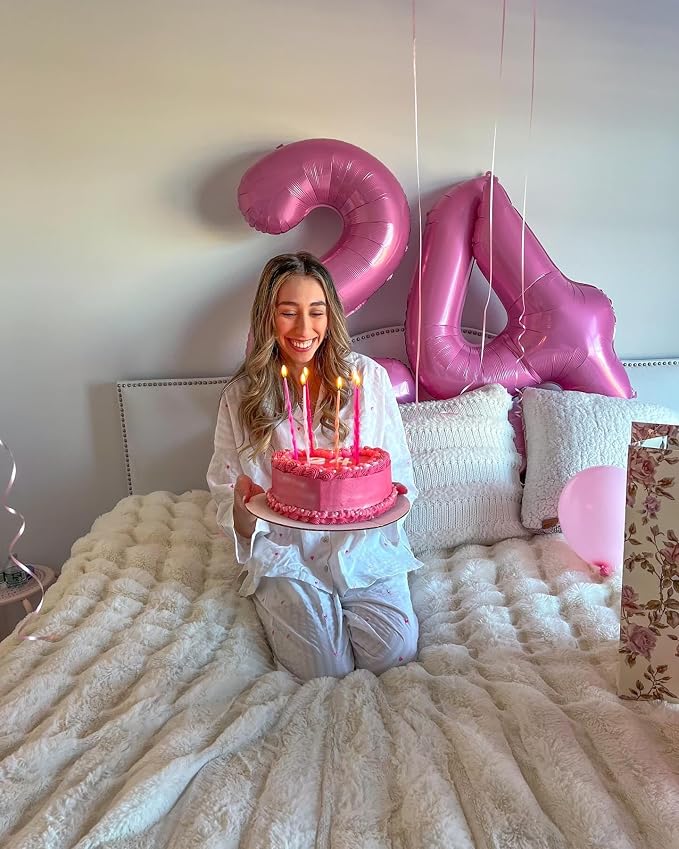 Pink Number 2 Balloon 40 Inch, 2nd Birthday Party Decorations Men Women | Foil - Image 4