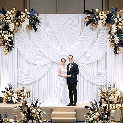 20ftx10ft White Backdrop Curtains - Image 9