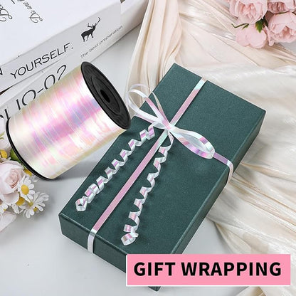 woric 600 Yard Iridescent White Curling Ribbon Balloon String Ribbon | 1/5 Inch - Image 4