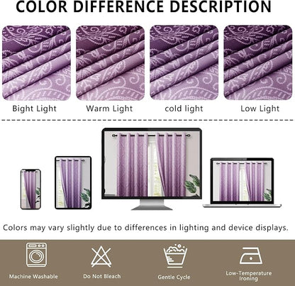 DWCN 100% Blackout Curtains for Bedroom 63 Inch Long - Image 8