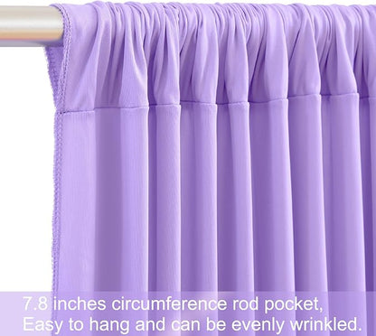 8 Panels Lavender Backdrop Curtains - Image 8