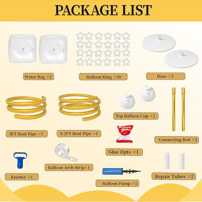 Balloon Arch Kit, Free Bending 8.2FT & 5FT Half Balloon Arch Stand | PVC Frame - Image 3