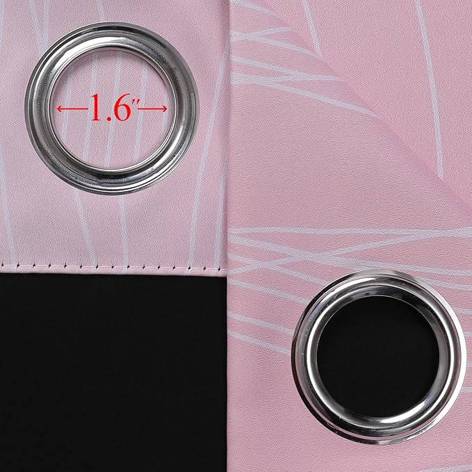 Pink and Teal Blackout Curtains - Image 7