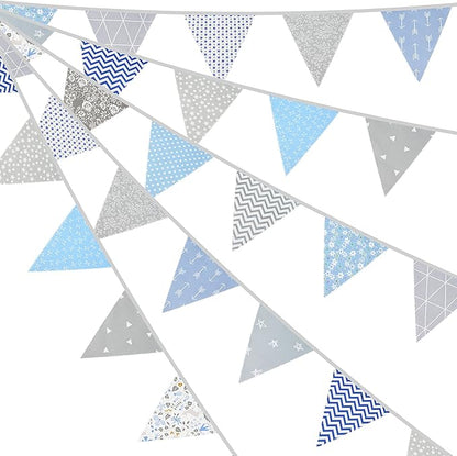 G2PLUS 39Ft Triangle Bunting Banner, Baby Shower, Room Decor by G2PLUS