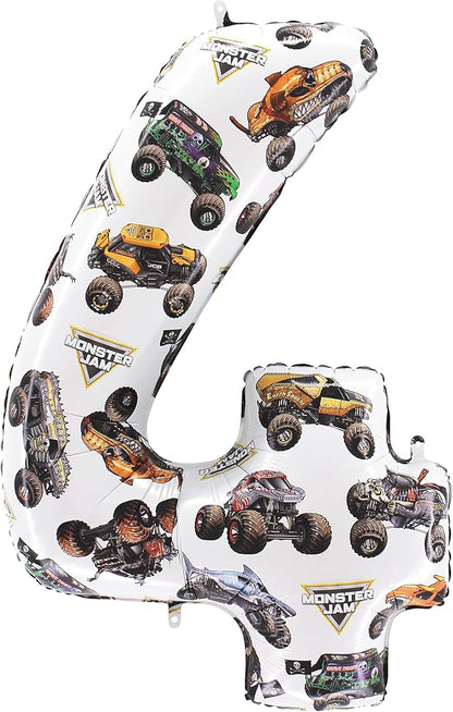 Toyland® 26" Monster Jam™ Number 4 Foil Balloon by Toyland