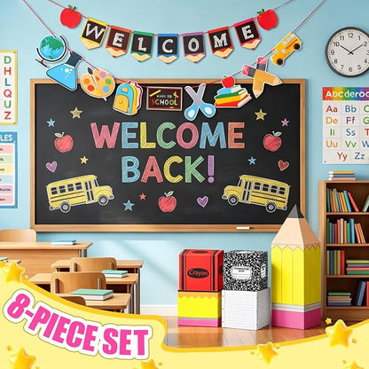 8 Pcs Back to School Decorations Set - Image 2