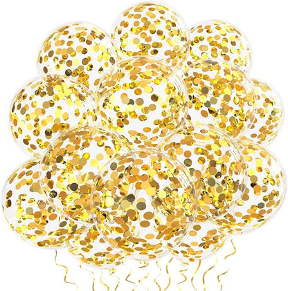 Gold Confetti Balloons by VHUWE