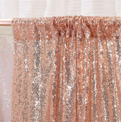 Eternal Beauty Rose Gold 3mm Sequin Backdrop 20x10 Ft - Image 7