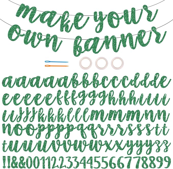 BEISHIDA 116 PCS A-Z DIY Letter Banner Kit Make Your Own Banner，Including 111 by Beishida