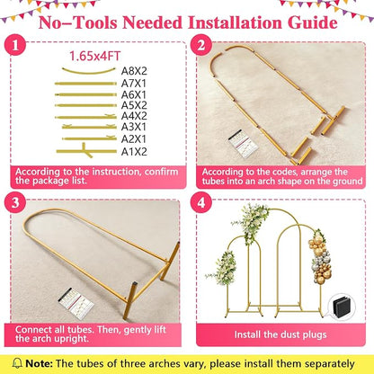 Metal Arch Backdrop Stand, easy set-up, - Image 8
