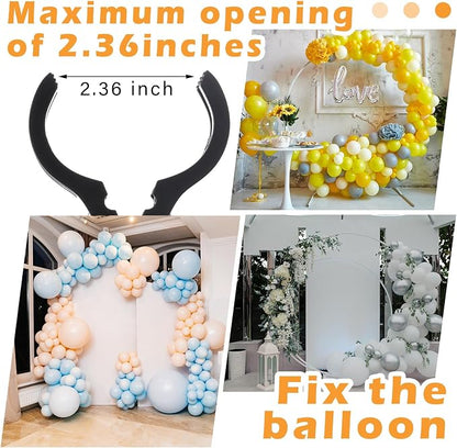 LemonRoad 10 Pack Large Balloon Arch Clips Plastic Transparent Backdrop Spring - Image 2