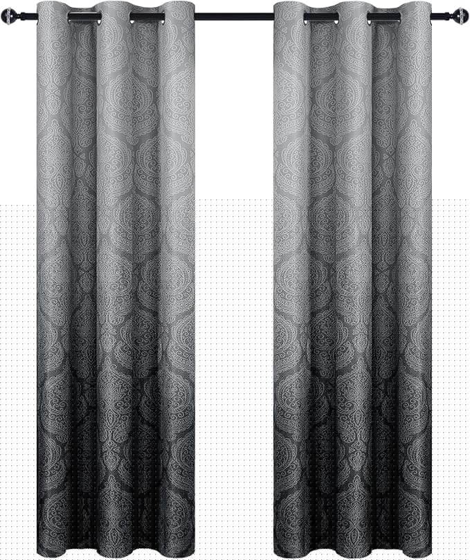 DWCN Ombre Blackout Curtains for Bedroom - Image 9