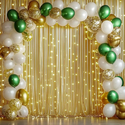 20x10ft Thick Gold Glitter Backdrop Curtain Panels - Image 5