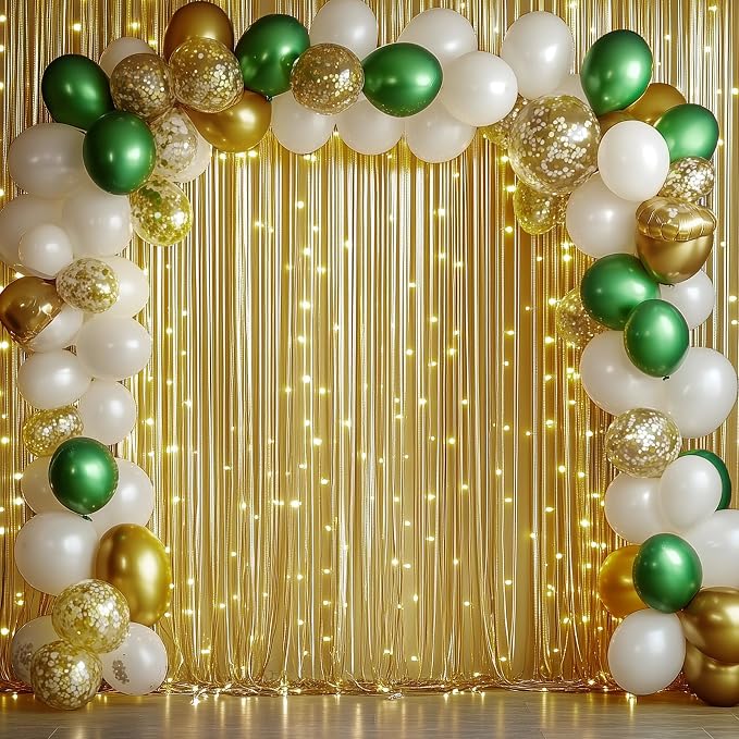40ftx10ft Thick Gold Glitter Backdrop Curtain - Image 3